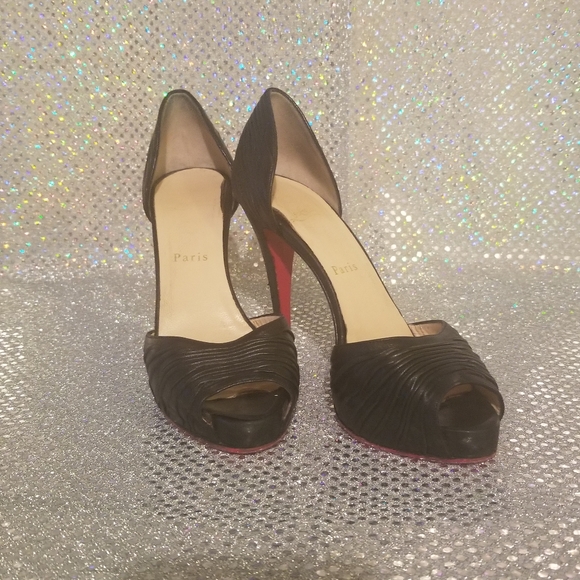😈 Christian Louboutin Turbella in Black sz 36.5 - Picture 2 of 11